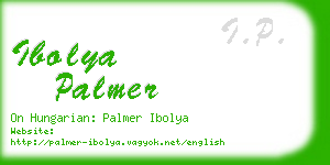 ibolya palmer business card